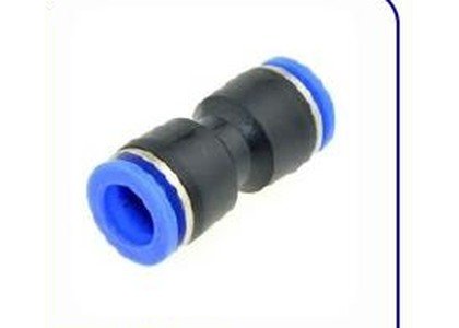União reta 6mm - plástico